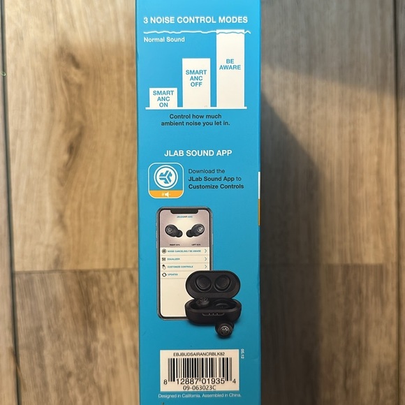 JLab JBuds Air ANC 2nd Gen True Wireless Noise Canceling Earbuds Black New - Picture 3 of 3